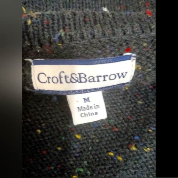 Vintage Croft & Barrow Fall Foliage Embroidered Cardigan Size M - Picture 7 of 9